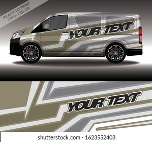 Car wrap decal design vector, custom livery race rally car vehicle sticker and tinting.