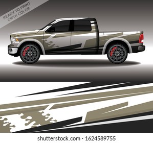 Car wrap decal design vector, custom livery race rally car vehicle sticker and tinting.