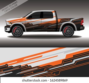 Car wrap decal design vector, custom livery race rally car vehicle sticker and tinting.