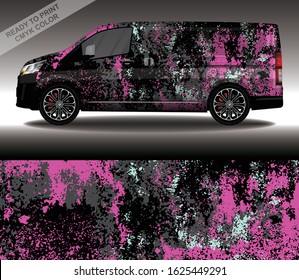 Car wrap decal design vector, custom livery race rally car vehicle sticker and tinting.