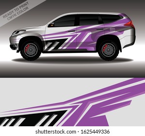 Car wrap decal design vector, custom livery race rally car vehicle sticker and tinting.