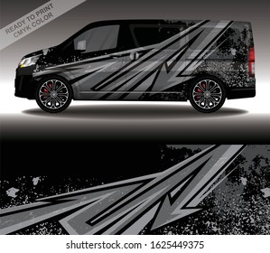 Car wrap decal design vector, custom livery race rally car vehicle sticker and tinting.