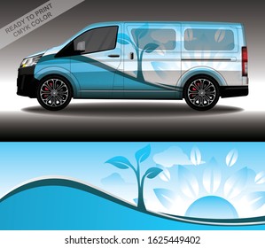 Car wrap decal design vector, custom livery race rally car vehicle sticker and tinting.