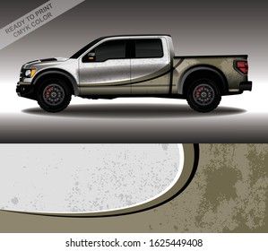 Car wrap decal design vector, custom livery race rally car vehicle sticker and tinting.