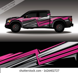 Car Wrap Decal Design Vector, Custom Livery Race Rally Car Vehicle Sticker And Tinting.