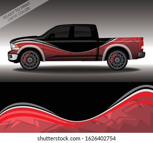 Car wrap decal design vector, custom livery race rally car vehicle sticker and tinting.