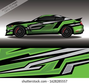 Car wrap decal design vector, custom livery race rally car vehicle sticker and tinting.