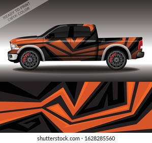 Car wrap decal design vector, custom livery race rally car vehicle sticker and tinting.