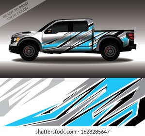 Car wrap decal design vector, custom livery race rally car vehicle sticker and tinting.