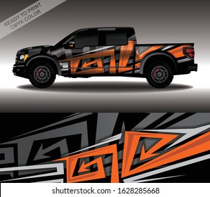 Car wrap decal design vector, custom livery race rally car vehicle sticker and tinting.