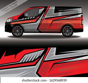 Car wrap decal design vector, custom livery race rally car vehicle sticker and tinting.