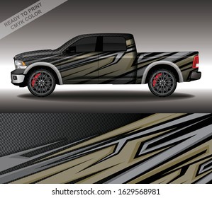 Car wrap decal design vector, custom livery race rally car vehicle sticker and tinting.