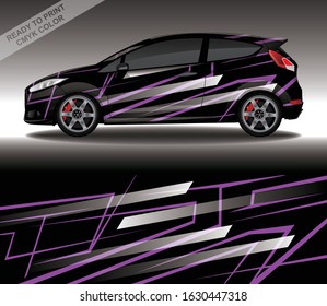 Car wrap decal design vector, custom livery race rally car vehicle sticker and tinting.