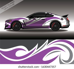Car wrap decal design vector, custom livery race rally car vehicle sticker and tinting.