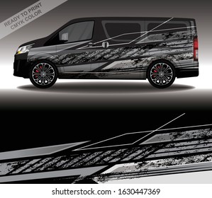 Car wrap decal design vector, custom livery race rally car vehicle sticker and tinting.