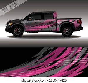 Car wrap decal design vector, custom livery race rally car vehicle sticker and tinting.