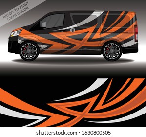 Car wrap decal design vector, custom livery race rally car vehicle sticker and tinting.