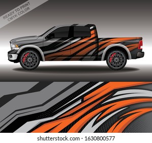 Car wrap decal design vector, custom livery race rally car vehicle sticker and tinting.
