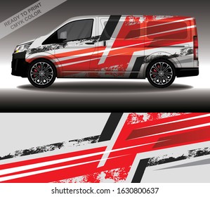 Car wrap decal design vector, custom livery race rally car vehicle sticker and tinting.