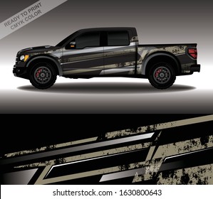 Car wrap decal design vector, custom livery race rally car vehicle sticker and tinting.