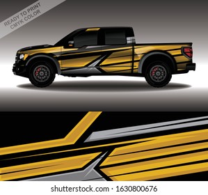 Car wrap decal design vector, custom livery race rally car vehicle sticker and tinting.