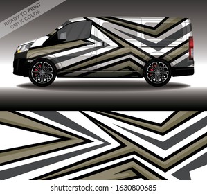 Car wrap decal design vector, custom livery race rally car vehicle sticker and tinting.