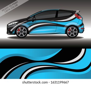 Car wrap decal design vector, custom livery race rally car vehicle sticker and tinting.