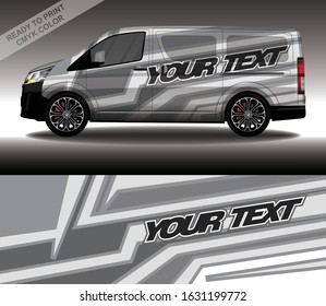 Car wrap decal design vector, custom livery race rally car vehicle sticker and tinting.