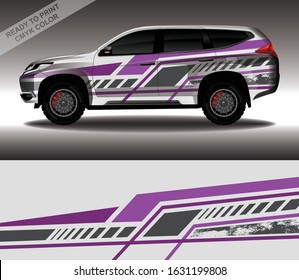 Car wrap decal design vector, custom livery race rally car vehicle sticker and tinting.