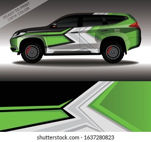 Car wrap decal design vector, custom livery race rally car vehicle sticker and tinting.