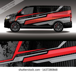 Car wrap decal design vector, custom livery race rally car vehicle sticker and tinting.