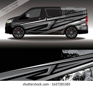 Car wrap decal design vector, custom livery race rally car vehicle sticker and tinting.