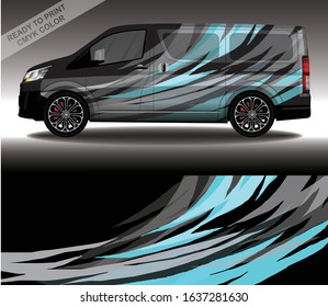 Car wrap decal design vector, custom livery race rally car vehicle sticker and tinting.