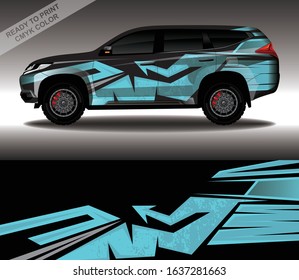 Car wrap decal design vector, custom livery race rally car vehicle sticker and tinting.