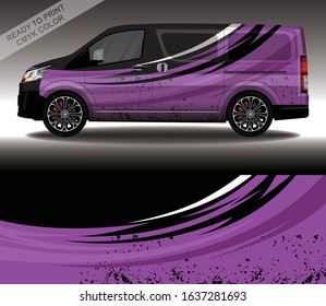 Car wrap decal design vector, custom livery race rally car vehicle sticker and tinting.