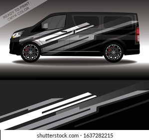 Car wrap decal design vector, custom livery race rally car vehicle sticker and tinting.