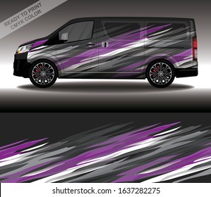 Car wrap decal design vector, custom livery race rally car vehicle sticker and tinting.