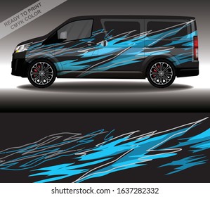 Car wrap decal design vector, custom livery race rally car vehicle sticker and tinting.