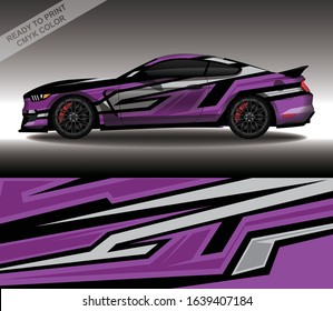 Car wrap decal design vector, custom livery race rally car vehicle sticker and tinting.