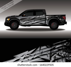 Car wrap decal design vector, custom livery race rally car vehicle sticker and tinting.