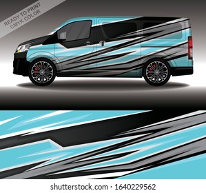 Car wrap decal design vector, custom livery race rally car vehicle sticker and tinting.