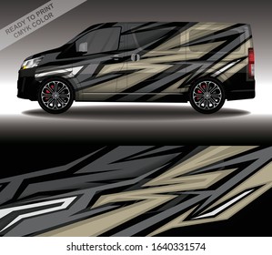 Car wrap decal design vector, custom livery race rally car vehicle sticker and tinting.