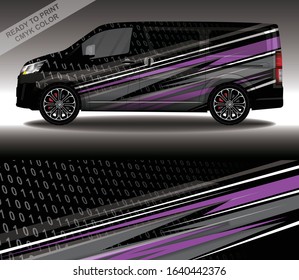 Car wrap decal design vector, custom livery race rally car vehicle sticker and tinting.
