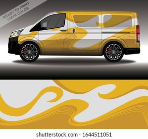 Car wrap decal design vector, custom livery race rally car vehicle sticker and tinting.