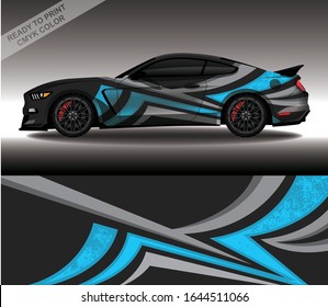 Car wrap decal design vector, custom livery race rally car vehicle sticker and tinting.