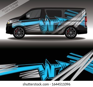 Car wrap decal design vector, custom livery race rally car vehicle sticker and tinting.