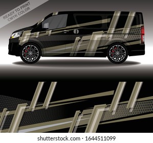 Car wrap decal design vector, custom livery race rally car vehicle sticker and tinting.