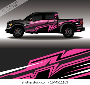 Car wrap decal design vector, custom livery race rally car vehicle sticker and tinting.