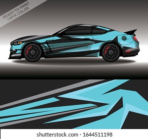 Car wrap decal design vector, custom livery race rally car vehicle sticker and tinting.