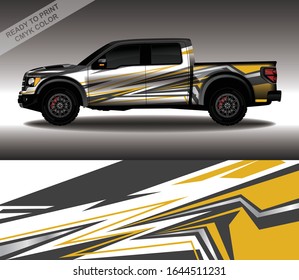 Car wrap decal design vector, custom livery race rally car vehicle sticker and tinting.